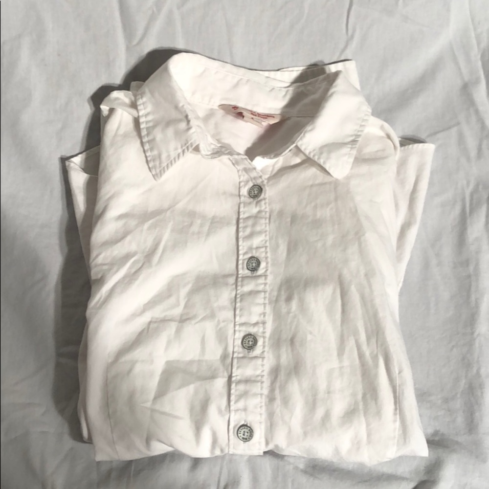 White brooks brothers button down